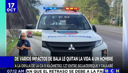 Ejecutado a balazos dejan hombre a orilla de la CA-5, entre Siguatepeque y Taulabé