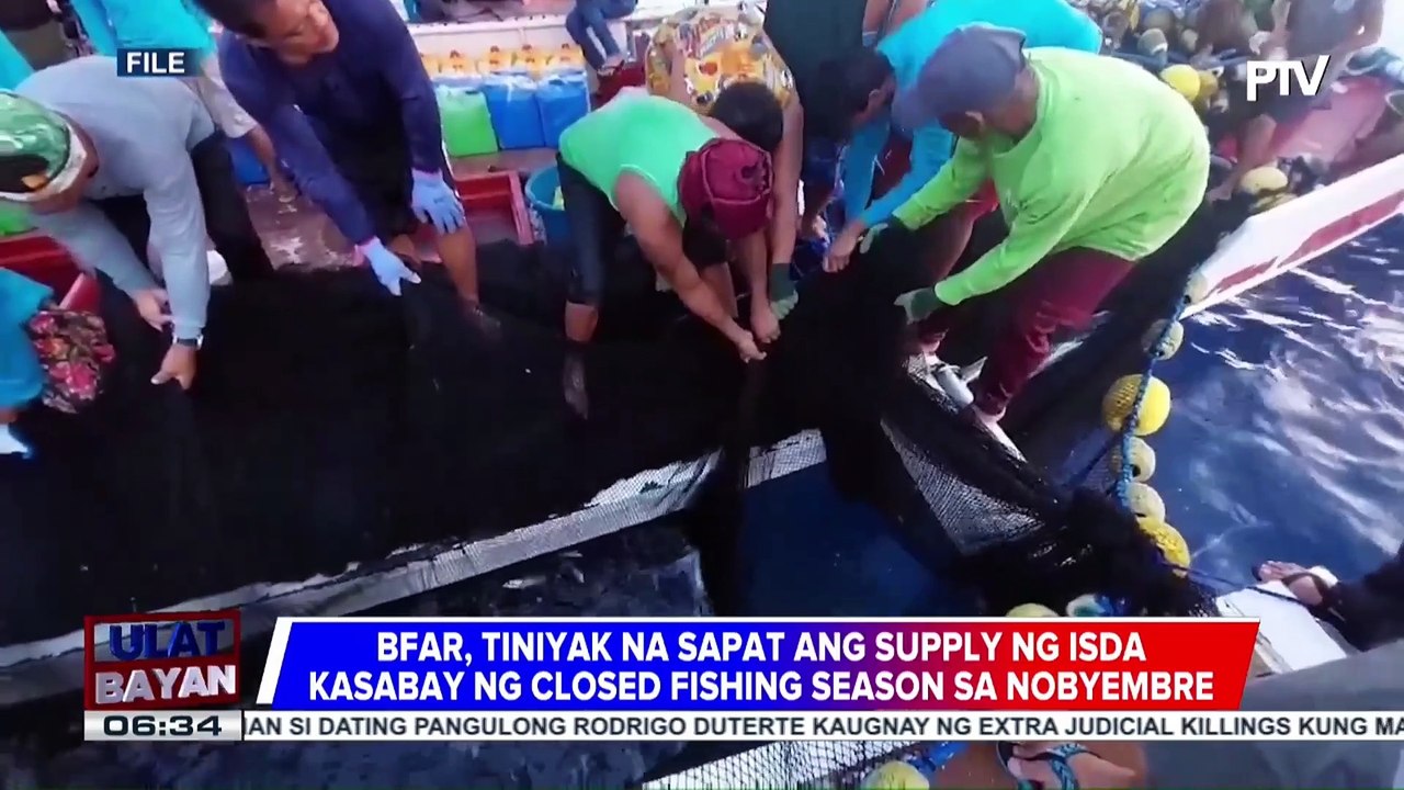 BFAR, tiniyak na sapat ang supply ng isda kasabay ng closed fishing season sa Nobyembre