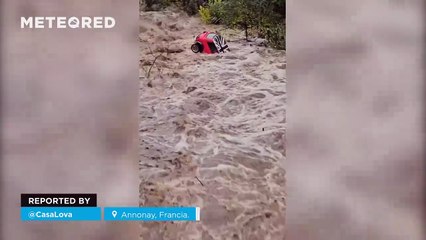 Torrential rains cause severe flooding in Annonay, France