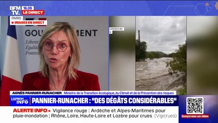 Agnès Pannier-Runacher sur la vigilance crues, pluie-inondation: "Les systèmes d'alerte fonctionnent"