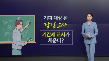 기피 대상 된 '담임교사', 기간제 교사가 채운다? [앵커리포트] / YTN