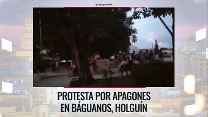 Protesta por apagones en Báguanos, Holguín