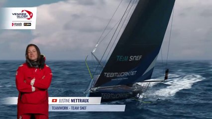 Vendée Globe 2024 - Skipper Justine METTRAUX - TeamWork - Team SNEF
