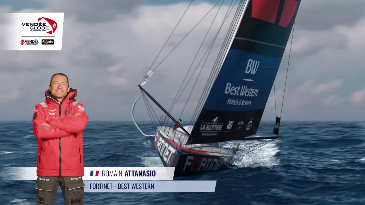 Vendée Globe 2024 - Skipper Romain ATTANASIO / Fortinet - Best Western