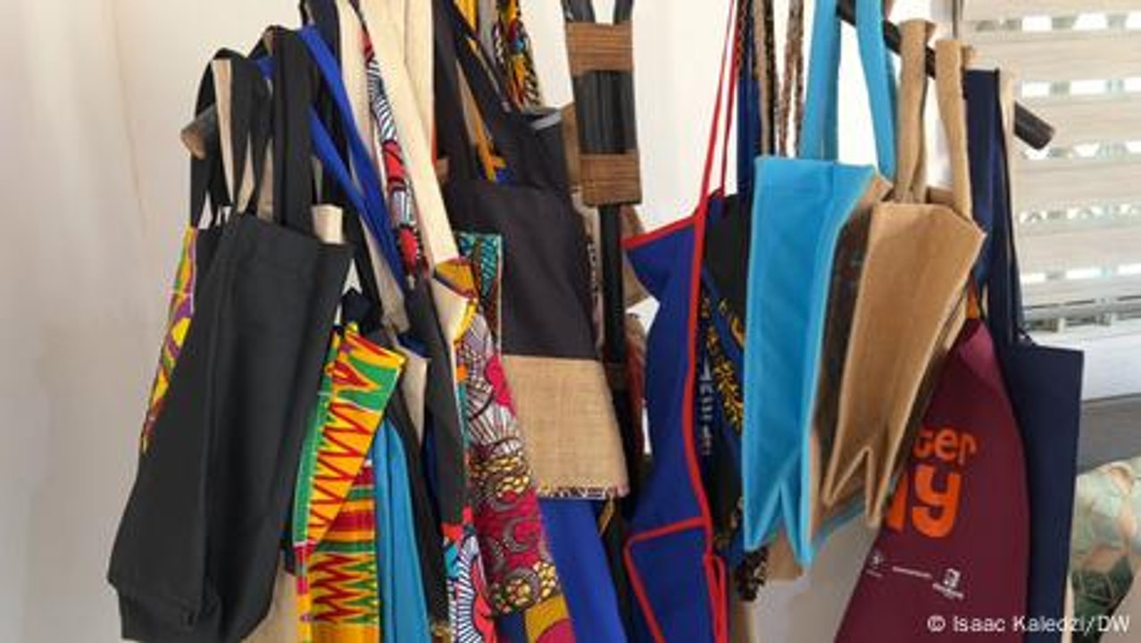 Ghana Creating trendy bags from discarded cocoa beans sacks video