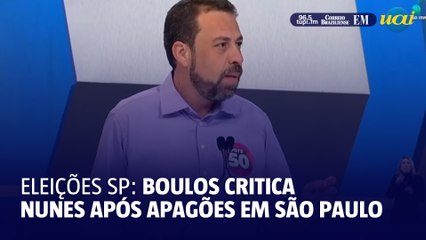 Boulos: ‘Crise do apagão só vai acabar quando Nunes sair da prefeitura’