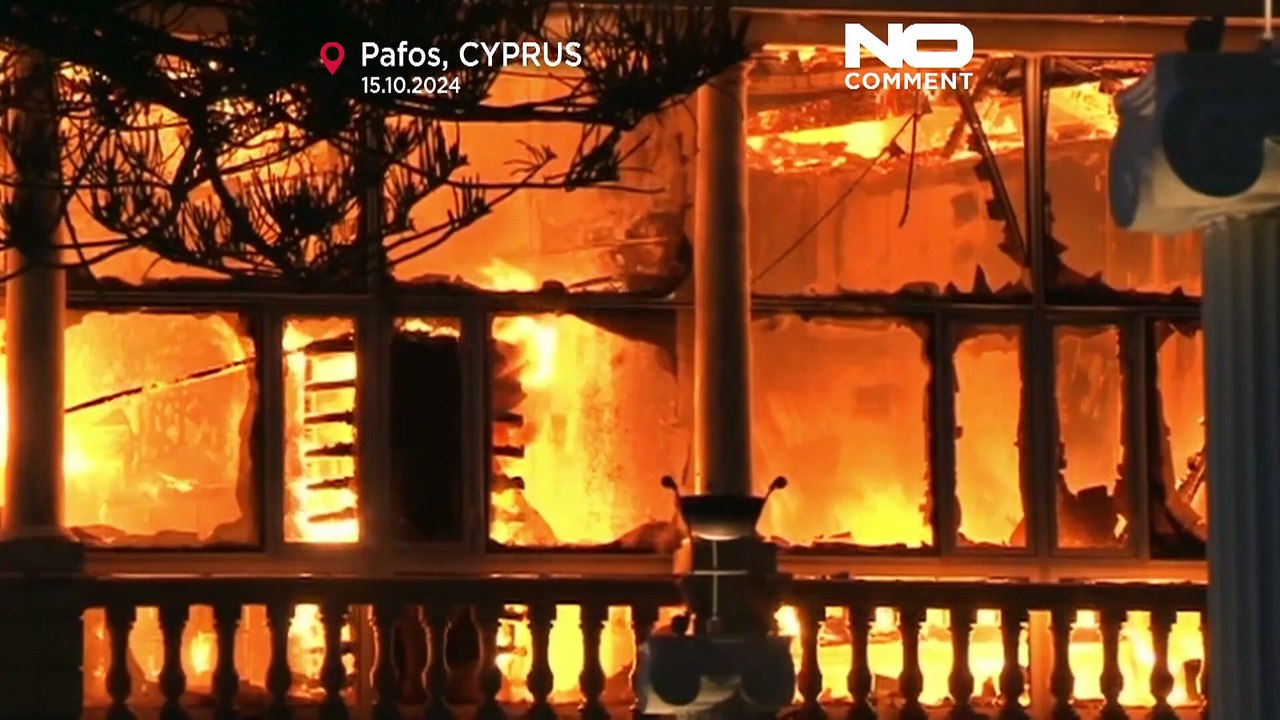 Historic neoclassical building in Paphos severely damaged by fire ...