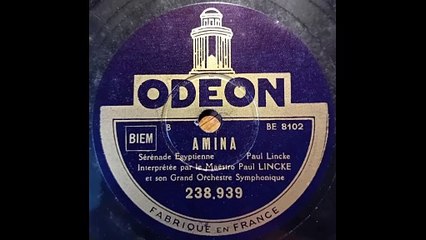 Amina - Sérénade Egyptienne - Paul Lincke   interprété par le Maestro Paul Lincke et son Grand Orchestre Symphonique