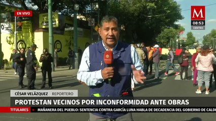 Vecinos de la alcaldía Iztacalco bloquean Eje 3 Sur y laterales de Río Churubusco en CdMx