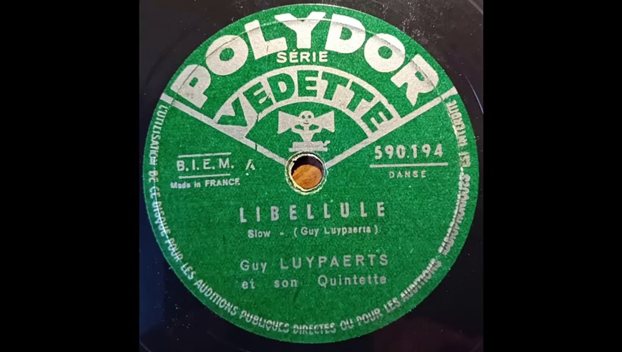 Libellule - Slow - Guy Luyperts et son Quintette