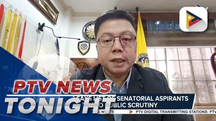 Comelec says list of senatorial aspirants open to public scrutiny