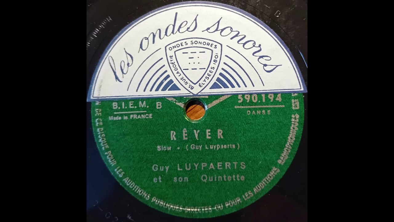 Rêver - Slow - Guy Luyperts et son Quintette