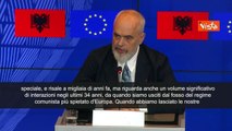 Migranti, Edi Rama: Italia ci ha accolto e salvato, dovevamo ricambiare