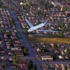 Absenken des Fahrwerks einer Canadian Air Boeing 747