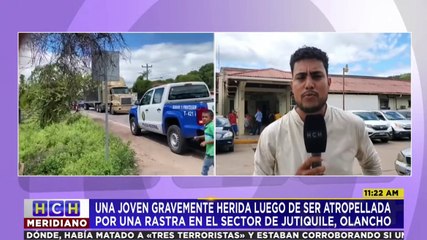 ¡De milagro! Conductora de moto sobrevive a embestida de rastra en Olancho