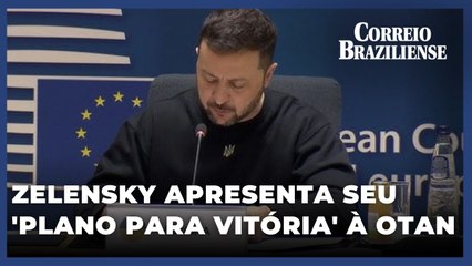 Presidente da Ucrânia apresenta seu 'plano para vitória' à Otan e EU