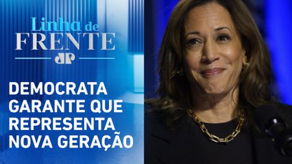 Скачать видео: Kamala diz que, se vencer as eleições, não será continuação de Biden | LINHA DE FRENTE