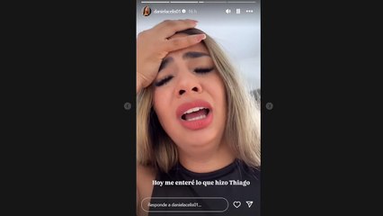 La acción de Thiago Medina que quebró en llanto a Daniela Celis: "Me enteré lo que hizo"