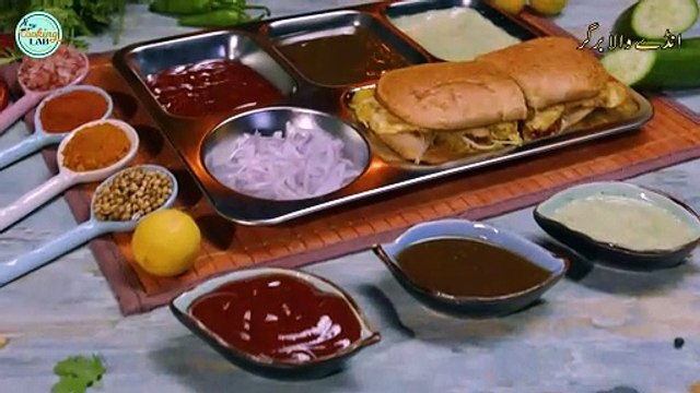 Street Style Daal Anday Wala Burger Recipe | Egg Burger | Shami Ban Kabab | انڈے والا برگر | The Cooking Lab