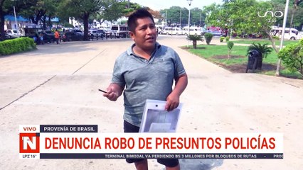DENUNCIAN ROBO DE PRESUNTOS POLICÍAS