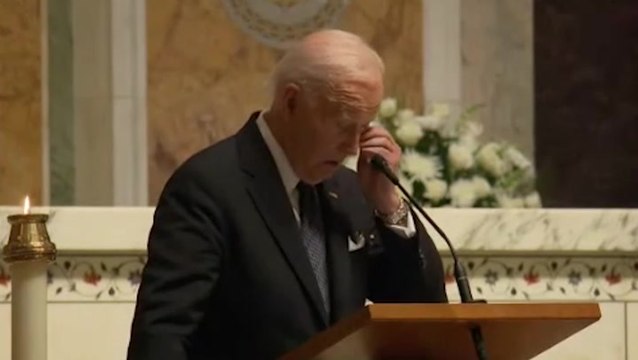 Biden fights back tears as he thanks Kennedy family for support after son’s death