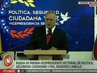 Vpdte. Diosdado Cabello: Decomisaron 71 nuevas armas de guerra y su vínculo con grupos delictivos