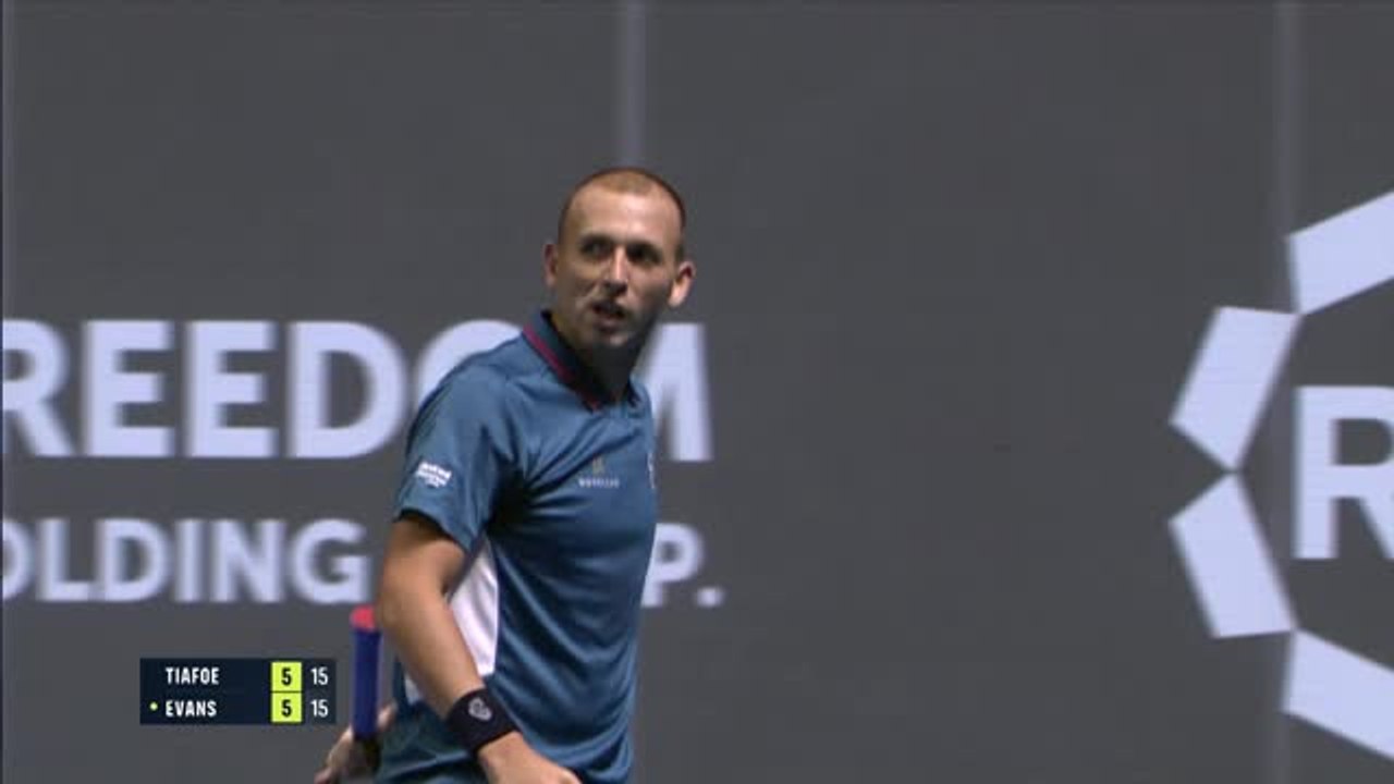 Almaty - Tiafoe s'est employé face à Evans