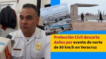 Protección Civil descarta daños por evento de norte de 80 km/h en Veracruz