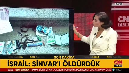 İsrail paylaştı: “O eşyalar Sinvar’ın üzerinden çıktı”