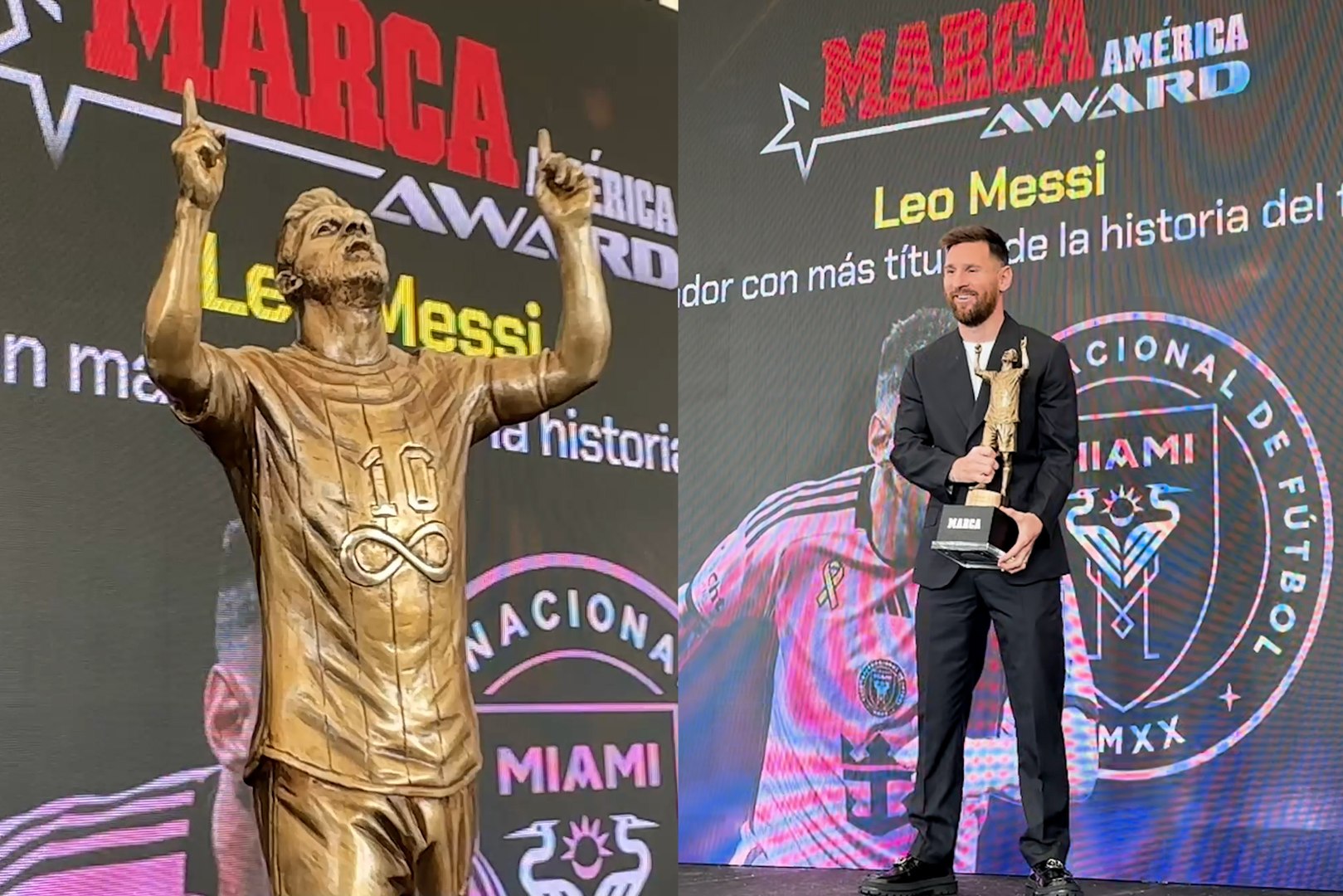 Lionel Messi and MARCA shine in Miami as they honor the greatest soccer