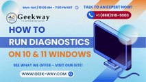 How To Run Diagnostics On 10 and 11 Windows