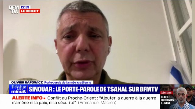 Olivier Rafowicz (porte-parole de l'armée israélienne): Le Hamas en tant qu'armée terroriste organisée est vaincu