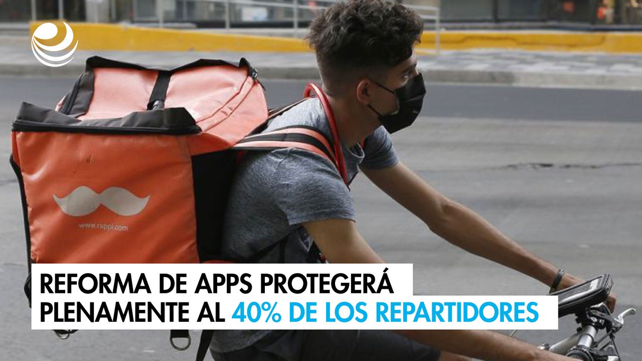 Reforma de apps protegerá plenamente al 40% de los repartidores