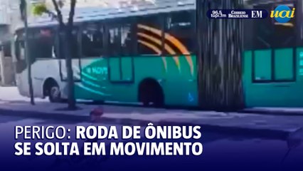 Roda de ônibus solta na Padre Pedro Pinto, em Venda Nova