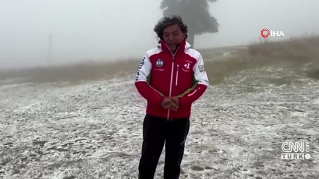 Uludağ beyaza büründü