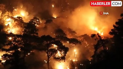 Dalaman Orman Yangınında Hava Müdahalesi Başlıyor