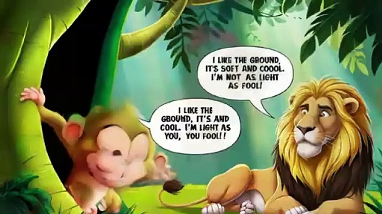 The Monkey and the Lion kids poem - video Dailymotion