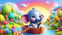 Row row your boat(Animal version) + More Nursery rhymes & Favorite Kids songs Bedtime lullaby