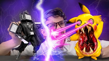 Pikachu Attacks Titan TV Man Is This A Good Idea? Epic Crafts & Crazy Battles