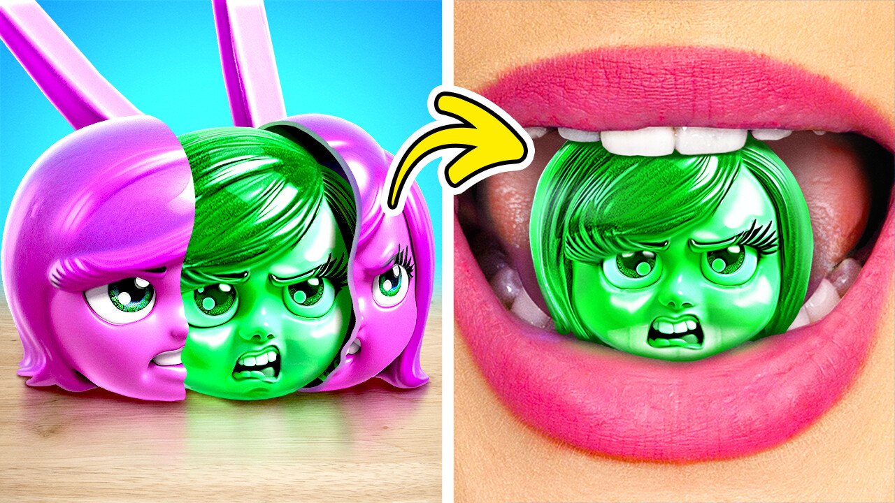 Disgust Jelly Candy * INSIDE OUT 2 Crafts and DIY Fidgets * video