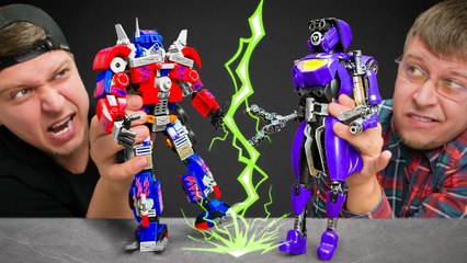 LEGO Transformer vs DIY Robot - Who's Gonna Win this Epic FACE-OFF?!