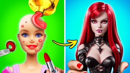 La Transformation Effrayante d'Halloween de Barbie : Astuces Beauté pour un Look de Vampire Ultime !