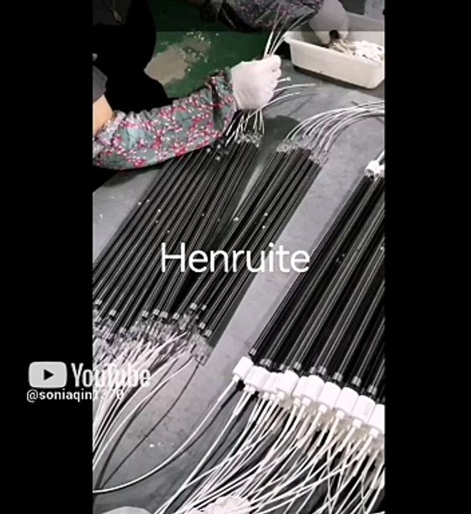 Infrared carbon fiber heater lamp carbon medium wave heating lamp quartz infrared heat