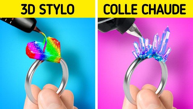 COLLE CHAUDE VS MAGIE DU STYLO 3D ✨ Astuces Sympas pour Bijoux et Décorations DIY !