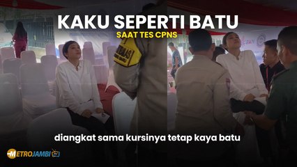 Kaku Seperti Batu saat Tes CPNS, Warga Lombok Tengah ini Digendong Bersama Kursinya