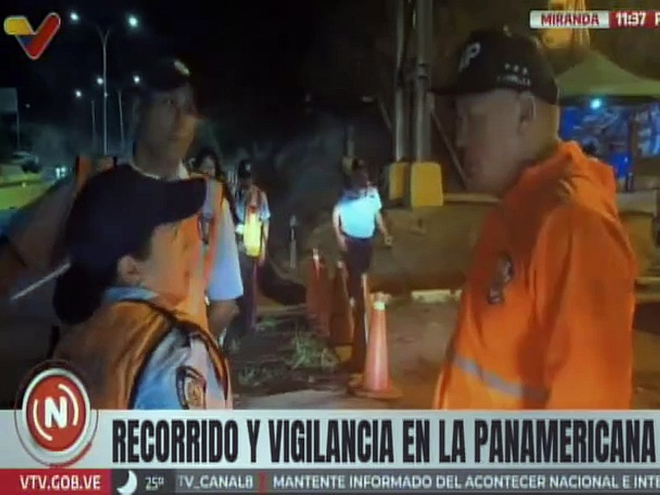 Vicepdte. Sectorial Diosdado Cabello inspecciona vigilancia policial en La Panamericana