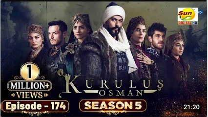 Kurulus Osman Season 05 Episode 174 - Urdu Dubbed | Sun Digital HD Channel