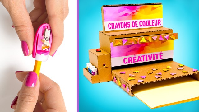 Comment fabriquer un organiseur cool pour fournitures de dessin || Bricolages en carton