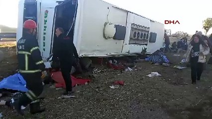 Ankara'da otobüs kazası: Çok sayıda yaralı var
