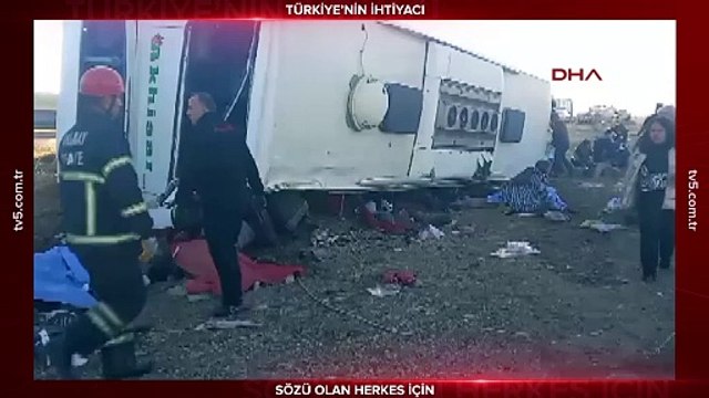 Feci kaza! Aksaray-Ankara kara yolunda otobüs devrildi: Çok sayıda ölü ve yaralı var